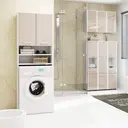 Koupelnová skříňka Fin W60 2D bílá/cappuccino lesk