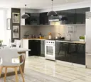 Kuchyňská skříňka Olivia S80 3SZ bílá/grafitový lesk