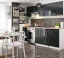 Kuchyňská skříňka Olivia S40 SZ1 bílá/grafitový lesk