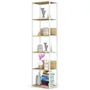Kovový regál Loft 50 cm bílá/dub artisan