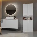 Koupelnová skříňka Nel 2K/DK Bílá