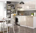 Kuchyňská skříňka Olivia S80 2D bílá/cappuccino lesk