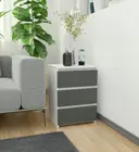 Komoda CL3/40 bílá/šedá