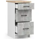 Kuchyňská skříňka Olivia S40 SZ3 bílá/beton