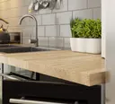 Kuchyňská skříňka Olivia S40 SZ4 bílá/černý lesk