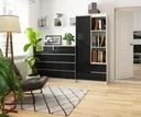 Regál R11 R80 1D2SZ bílá/grafitový lesk