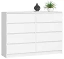 Komoda K140 8SZ bílá