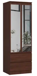 Šatní skříň Star S60 2D2SZ se zrcadlem wenge