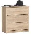 Botník Mini se třemi dvířky dub sonoma