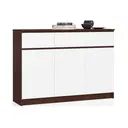 Komoda K140 3D3SZ wenge/bílá