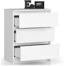 Komoda K60 3SZ bílá