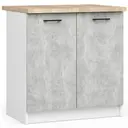 Kuchyňská skříňka Olivia S80 2D bílá/beton