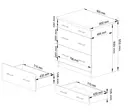 Kuchyňská skříňka Olivia S80 3SZ bílá/beton