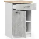 Kuchyňská skříňka Olivia S50 SZ1 bílá/beton