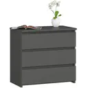 Komoda CL3 3SZ CLP grafitová šedá