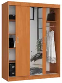 Šatní skříň posuvná se zrcadlem 150 cm olše