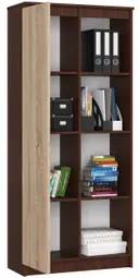 Regál R80 1D4P wenge/dub sonoma