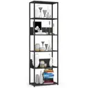Kovový regál Loft 60 cm černá/černá