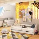 Dětská postel Activ 160x80 bílá + matrace