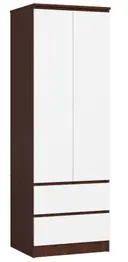 Šatní skříň Star S60 2D2SZ wenge/bílá