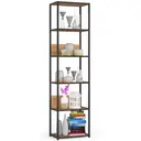 Kovový regál Loft 50 cm černá/dub craft