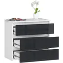 Komoda CL3 60 cm bílá/grafitový lesk