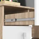 Počítačový stůl Jay dub sonoma/bílá