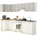 Kuchyňský set Olivia 3M beton/bílá