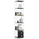 Kovový regál Loft 40 cm bílá/šedá