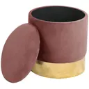 Taburet Golden růžová