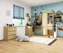 Rohový počítačový stůl B16 levá - dub artisan