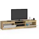 TV stolek K160 dub artisan/bílá