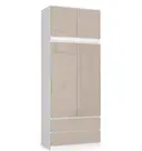 Nástavba na skříň S90 2D 2SZ cappuccino lesk