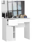 Toaletní stolek se zrcadlem P-2/SL 90x60 levá - bílá