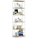 Kovový regál Loft 60 cm bílá/dub artisan
