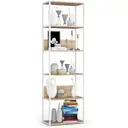 Kovový regál Loft 60 cm bílá/dub sonoma