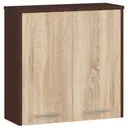 Koupelnová skříňka Fin W60 2D wenge/dub sonoma