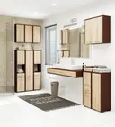 Koupelnová skříňka Fin W60 2D wenge/dub sonoma
