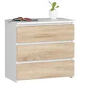 Komoda CL3 60 cm bílá/dub sonoma
