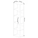 Kovový regál Loft 50 cm bílá/bílá
