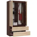 Šatní skříň S90 2D2SZ wenge/dub sonoma