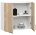 Závěsná kuchyňská skříňka Lima W80 D2 bílá/dub sonoma