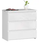 Komoda CL3 60 cm bílá/bílý lesk