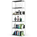Kovový regál Loft 70 cm bílá/šedá