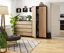 Regál R80 2D8P wenge/dub sonoma