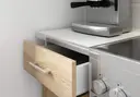 Kuchyňská linka LIMA s vitrínou 1.8M H720 Bílá / Dub Sonoma
