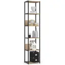 Kovový regál Loft 40 cm černá/dub sonoma