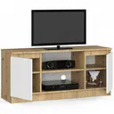 TV stolek K120 dub artisan/bílá