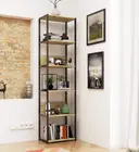 Kovový regál Loft 50 cm černá/dub artisan