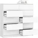 Komoda K120 10SZ bílá